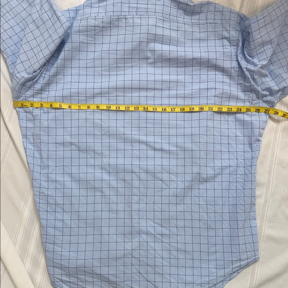 Polo by Ralph Lauren Men's Light Blue Plaid Shirt - Picture 5 of 7